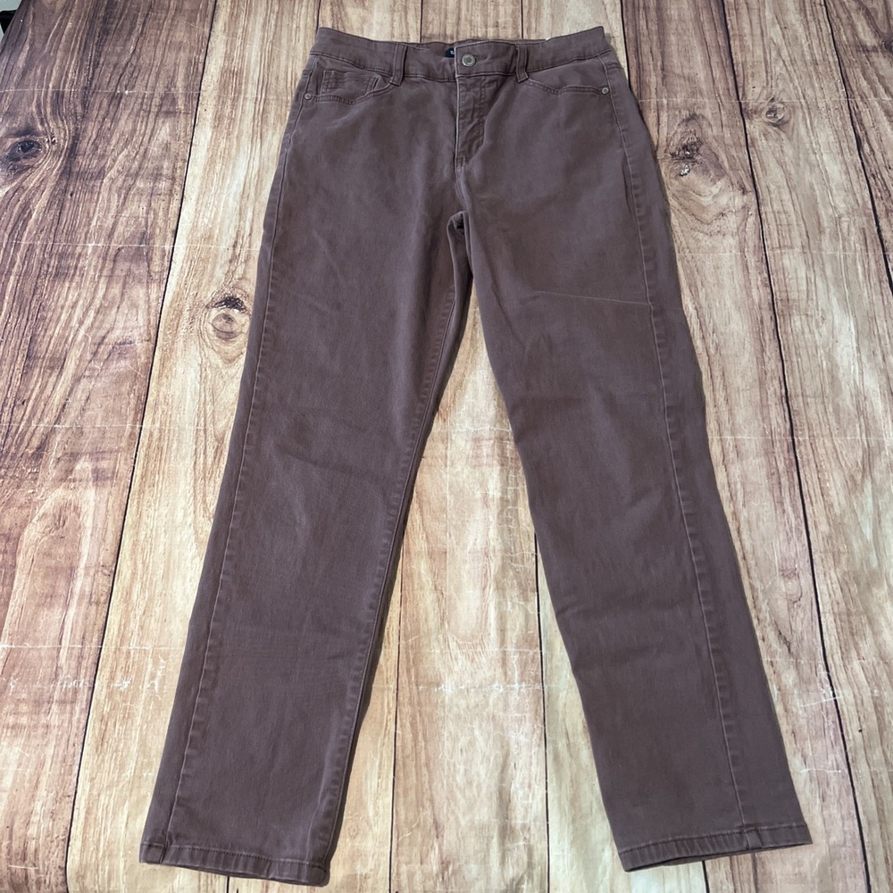 Bandolino Women's Wine Casual Slim Stretch Amy Pants 10